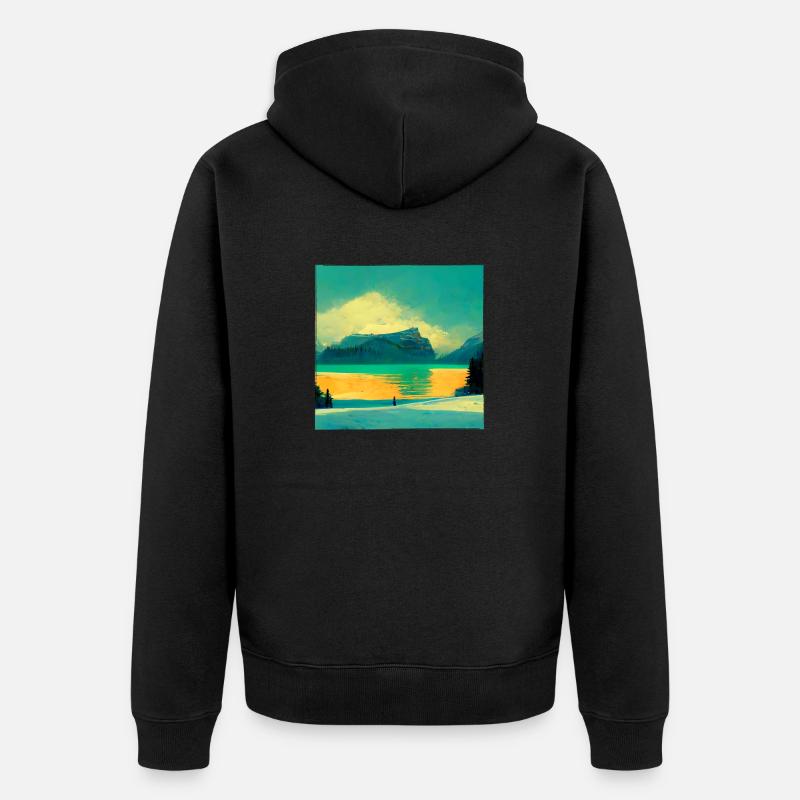 Belle nature - Veste à capuche bio Premium Unisexe - noir