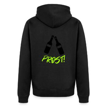 Applaudissements de la bière - Veste à capuche bio Premium Unisexe - noir - Dos - Nico (187cm)