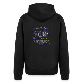 Infirmière en informatique Fille Informatique - Veste à capuche bio Premium Unisexe - noir - Dos - Nico (187cm)