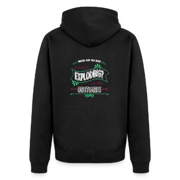 Night Sky Awesome Astronomy Gifts Present Idea - Veste à capuche bio Premium Unisexe - noir - Dos - Nico (187cm)
