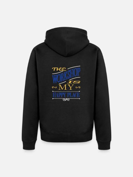 Construction Charpentier Charpentier Fille T-shirts - Veste à capuche bio Premium Unisexe - noir