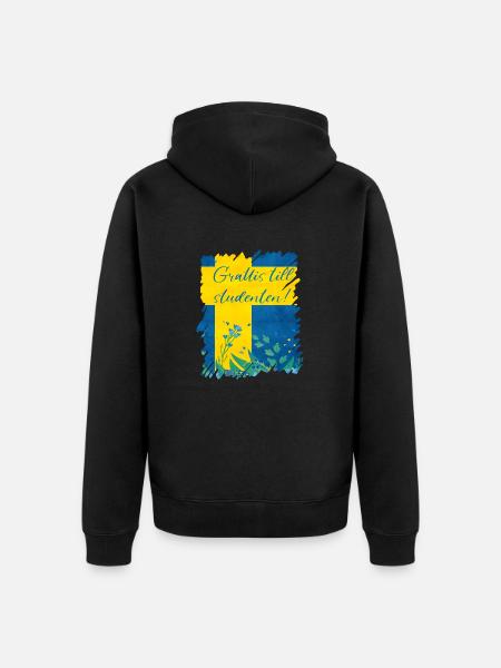 Abschlussfeier 2024 Abiturfeier - Unisex Premium Bio Zip Hoodie - Schwarz