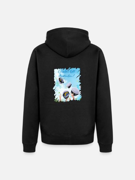 Abschlussfeier 2024 Abiturfeier - Unisex Premium Bio Zip Hoodie - Schwarz