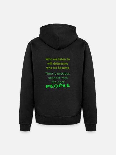 PEOPLE - Veste à capuche bio Premium Unisexe - noir