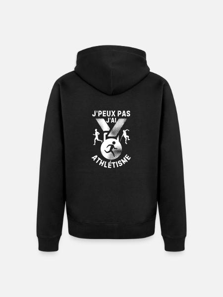 Athlétisme - Veste à capuche bio Premium Unisexe - noir