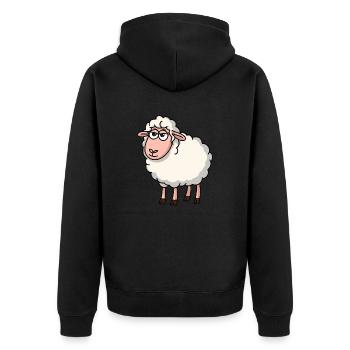 Refroidir les moutons - Veste à capuche bio Premium Unisexe - noir - Dos - Nico (187cm)