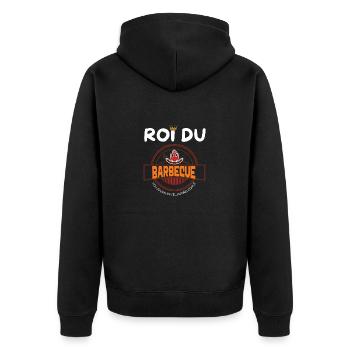 Roi du barbecue - Veste à capuche bio Premium Unisexe - noir - Dos - Nico (187cm)