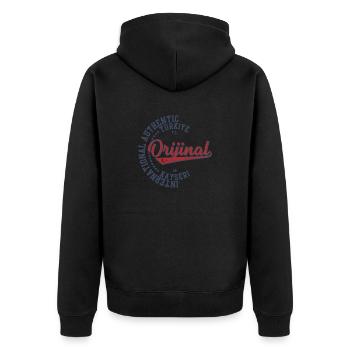 Kayseri - Veste à capuche bio Premium Unisexe - noir - Dos - Nico (187cm)