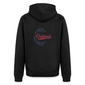kütahya 43 - Veste à capuche bio Premium Unisexe - noir - Dos - Nico (187cm)