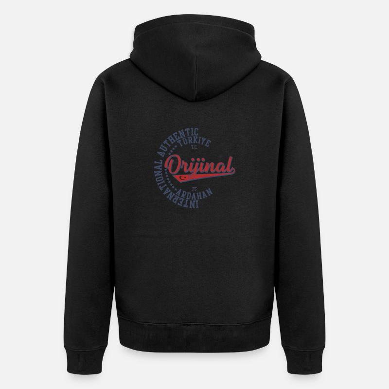 Ardahan - Veste à capuche bio Premium Unisexe - noir
