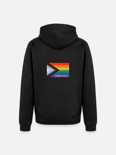 LGBTQIA+ - Veste à capuche bio Premium Unisexe - noir