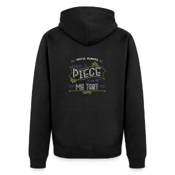Dinosaur Moon présente mignon Dinosaures Dork - Veste à capuche bio Premium Unisexe - noir - Dos - Nico (187cm)