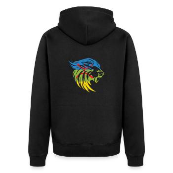 AMAZIGH SYMBOLE BERBERE Z IMAZIGHEN - Veste à capuche bio Premium Unisexe - noir - Dos - Nico (187cm)