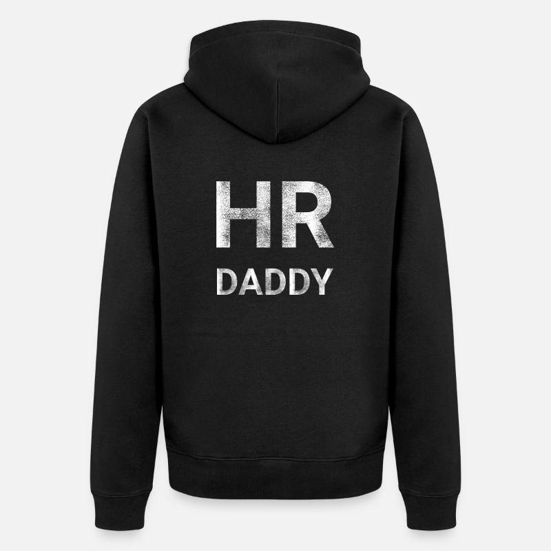 Human Resources HR Daddy - Unisex Premium Organic Zip Hoodie - black