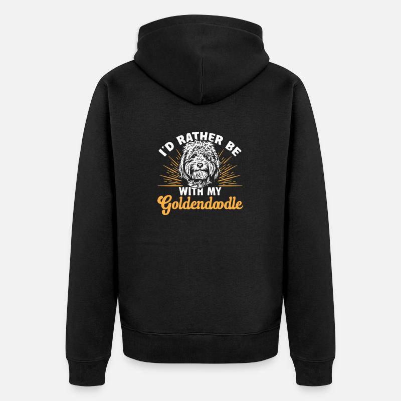 Goldendoodle Doodle Chien - Veste à capuche bio Premium Unisexe - noir