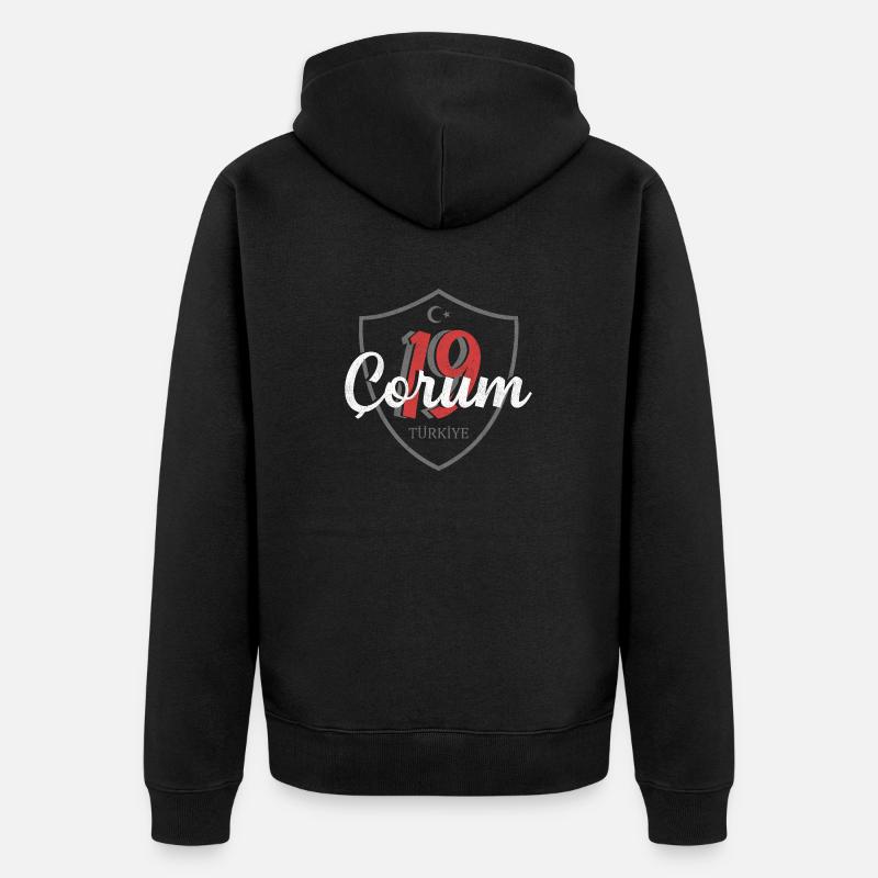 Çorum - Veste à capuche bio Premium Unisexe - noir