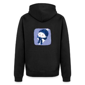 de la neige - Veste à capuche bio Premium Unisexe - noir - Dos - Nico (187cm)