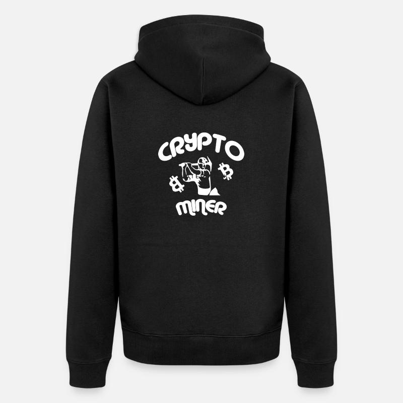Bitcoin Trading Crypto Stocks - Veste à capuche bio Premium Unisexe - noir