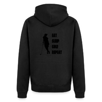 Golfeurs Golf Course Golf Golf Golf Club - Veste à capuche bio Premium Unisexe - noir - Dos - Nico (187cm)