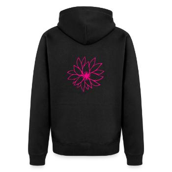 Flower Flower Plant - Veste à capuche bio Premium Unisexe - noir - Dos - Nico (187cm)