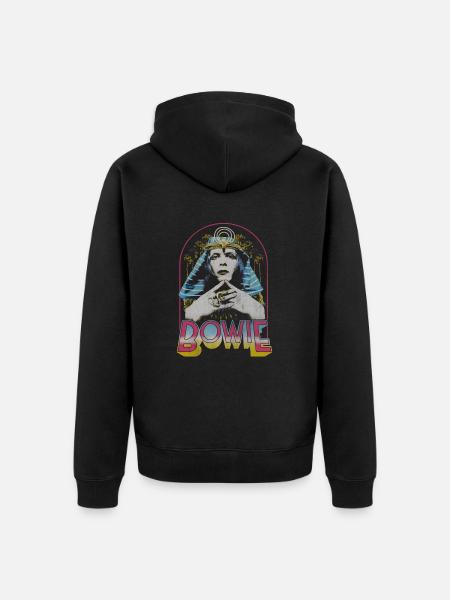 David Bowie Egyptian - Unisex Premium Organic Zip Hoodie - black