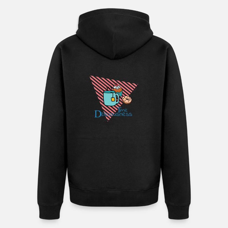 Temps de gourmandise - Veste à capuche bio Premium Unisexe - noir