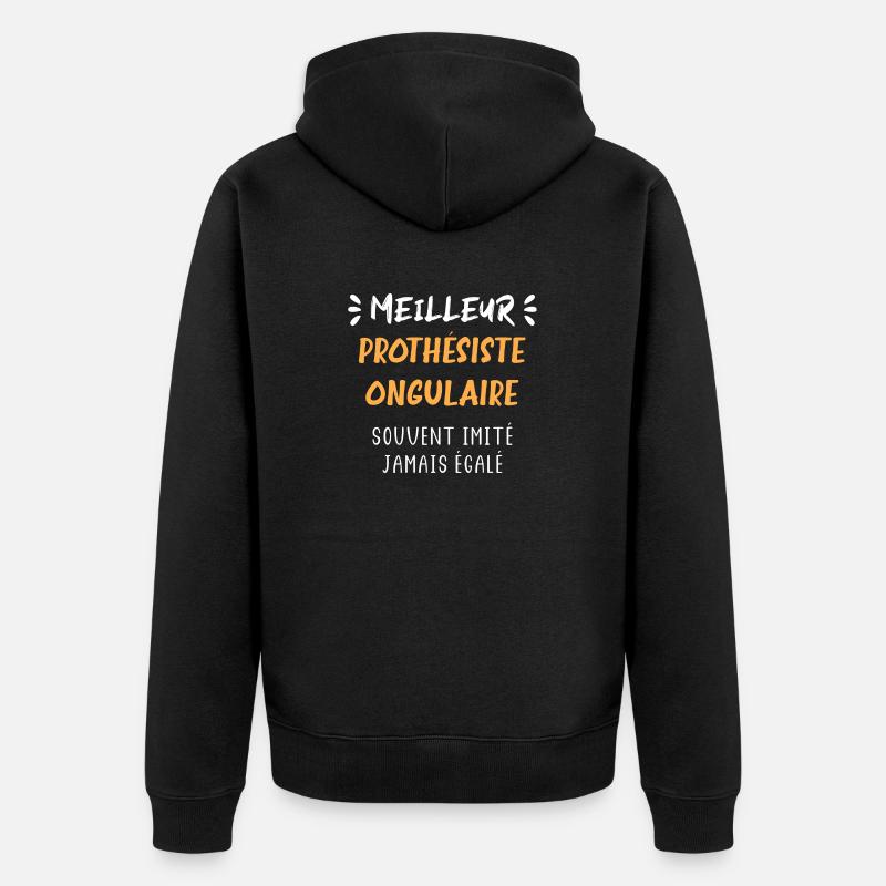 prothésiste ongulaire - Veste à capuche bio Premium Unisexe - noir