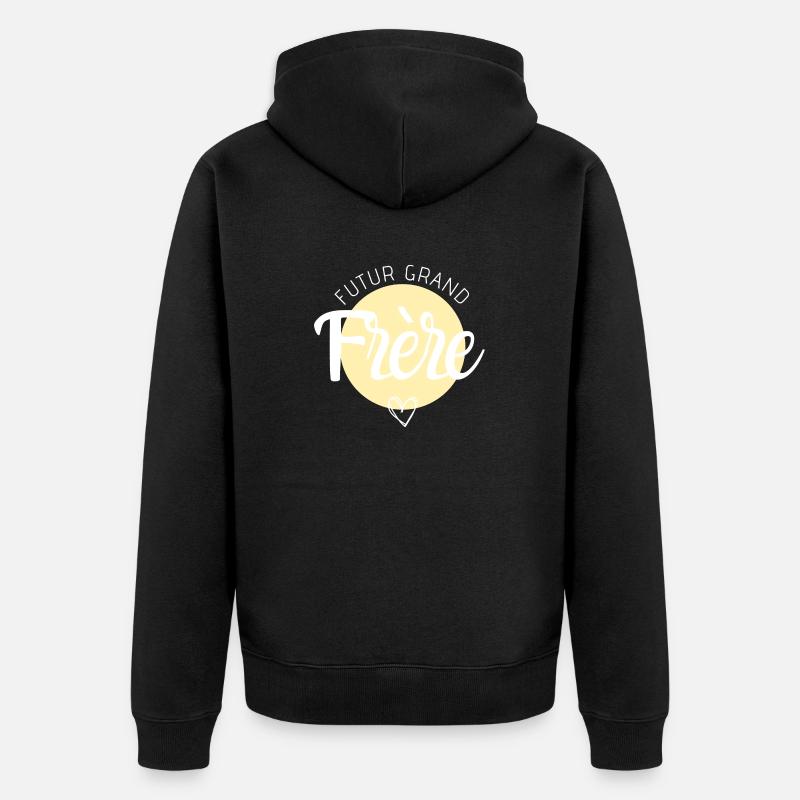 Futur grand frère - Veste à capuche bio Premium Unisexe - noir