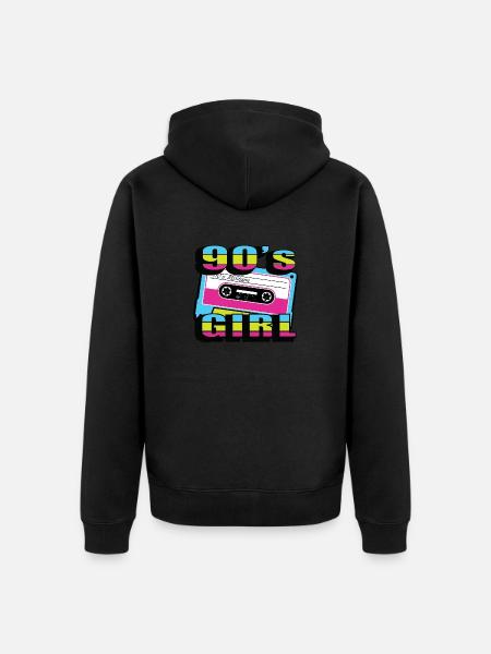 1990s Proverbs 90s Gift Idea - Unisex Premium Organic Zip Hoodie - black