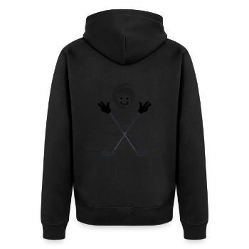 floorball floorball floorball joueur unihoc - Veste à capuche bio Premium Unisexe - noir - Dos - Nico (187cm)