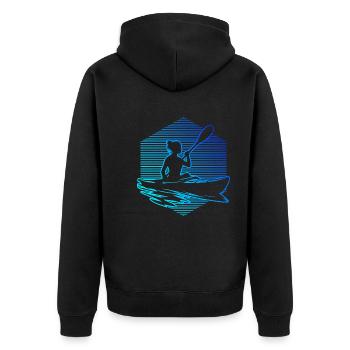 Canoë Kayak Homme Kayak Kayak Femme - Veste à capuche bio Premium Unisexe - noir - Dos - Nico (187cm)