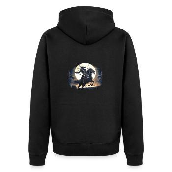 Hell Rider - Veste à capuche bio Premium Unisexe - noir - Dos - Nico (187cm)