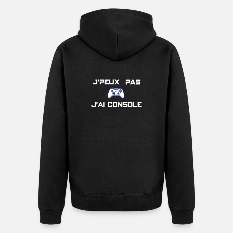 J'peux pas j'ai console - Veste à capuche bio Premium Unisexe - noir