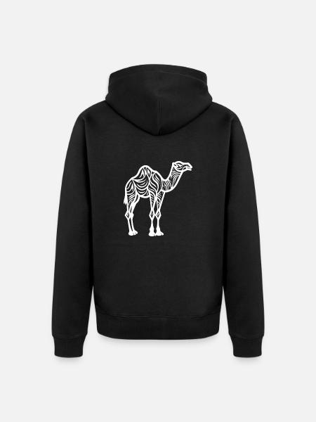 Chameau - Veste à capuche bio Premium Unisexe - noir