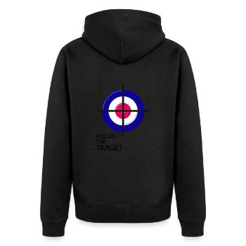 Curling Curling Curler Curling Season - Unisex Premium Organic Zip Hoodie - black - Back - Nico (187cm)