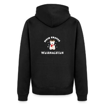 Mon premier Noël avec un ours mignon - Veste à capuche bio Premium Unisexe - noir - Dos - Nico (187cm)