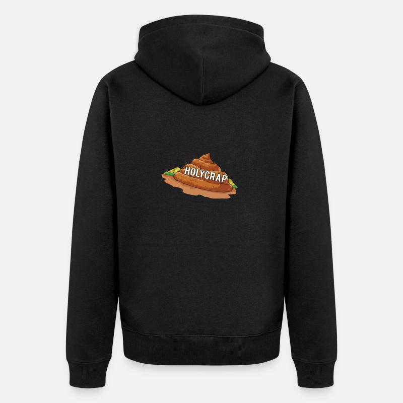Putain de merde | Caca | Dicton - Veste à capuche bio Premium Unisexe - noir