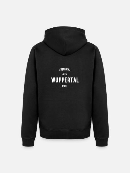 Wuppertal - Unisex Premium Bio Zip Hoodie - Schwarz