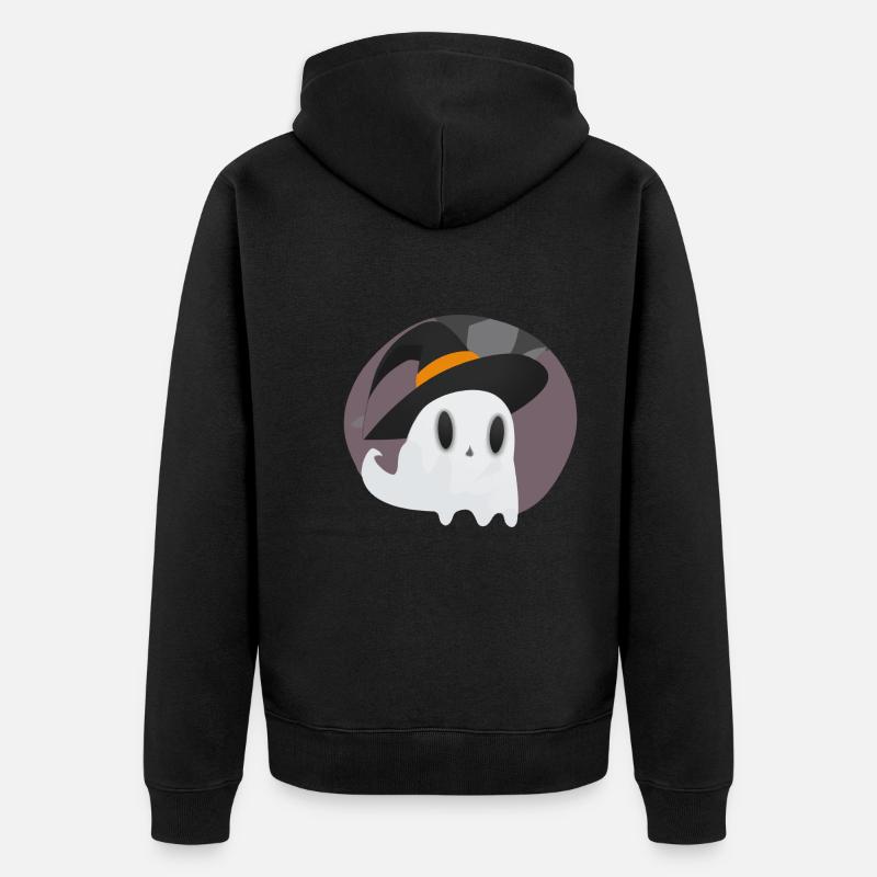 AI Witch Ghost - Veste à capuche bio Premium Unisexe - noir