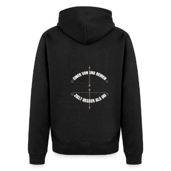 Archer Gift pour le tir à l’arc avec Arrow - Veste à capuche bio Premium Unisexe - noir - Dos - Nico (187cm)