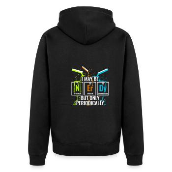 Chimie Nerd Chimiste Assistant de laboratoire chimique Étudiant - Veste à capuche bio Premium Unisexe - noir - Dos - Nico (187cm)