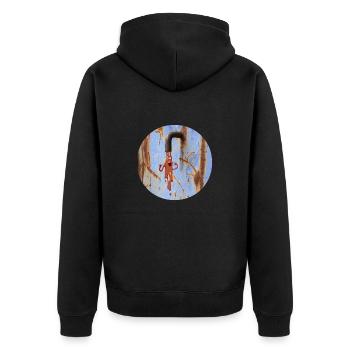 Slime monster - Unisex Premium Organic Zip Hoodie - black - Back - Nico (187cm)