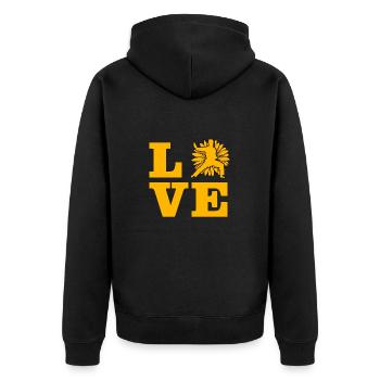 Amour Karaté - Veste à capuche bio Premium Unisexe - noir - Dos - Nico (187cm)