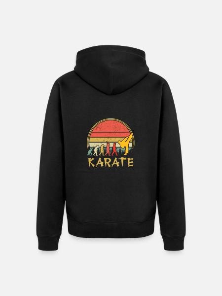 Karate - Unisex Premium Bio Zip Hoodie - Schwarz