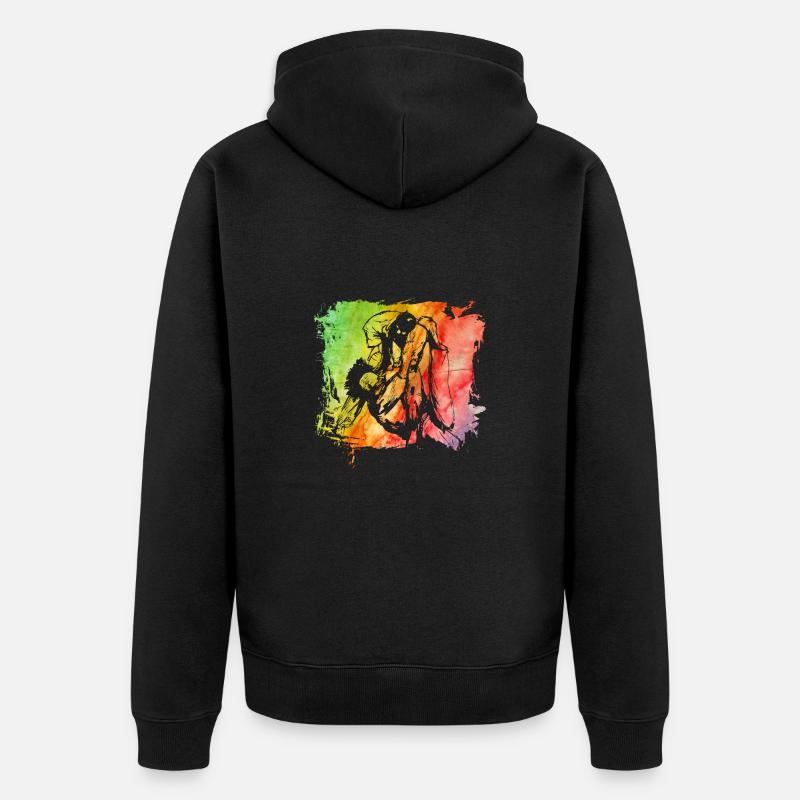 Judo - Veste à capuche bio Premium Unisexe - noir