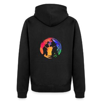 Judo - Veste à capuche bio Premium Unisexe - noir - Dos - Nico (187cm)
