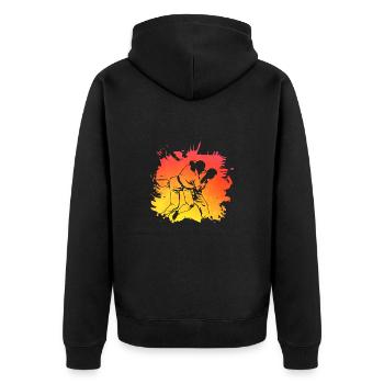 Judo - Veste à capuche bio Premium Unisexe - noir - Dos - Nico (187cm)