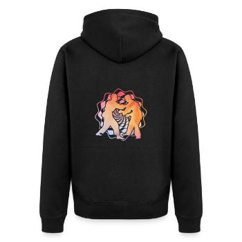 Judo - Veste à capuche bio Premium Unisexe - noir - Dos - Nico (187cm)