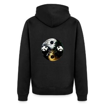 Yin Yang Panda - Veste à capuche bio Premium Unisexe - noir - Dos - Nico (187cm)