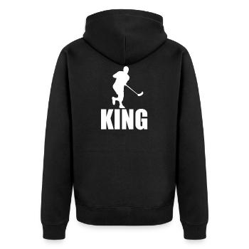 Floorball - Veste à capuche bio Premium Unisexe - noir - Dos - Nico (187cm)